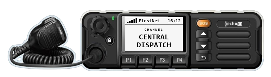 Echo911 IC25 in-vehicle mobile radio